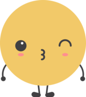 Cartoon emoji with facial expression png