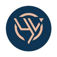 Creative simple Initial Monogram YL Logo Designs. vector