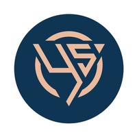 Creative simple Initial Monogram YS Logo Designs. vector