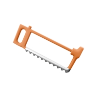 3d render A saw on a white background. 3D rendering, icon. png