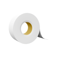 3d rendering White tape, scotch tape, adhesive tape on white background. 3D rendering ribbon, icon. png