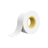 3d rendering White tape, scotch tape, adhesive tape on white background. 3D rendering ribbon, icon. png