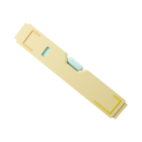 3d Rendern Konstruktion Niveau Werkzeug auf Weiß Hintergrund. 3d Rendern und Illustration von ein Werkzeug zum Reparatur und Konstruktion. 3d machen industriell Balance Symbol. png