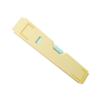 3d tolkning konstruktion nivå verktyg på vit bakgrund. 3d tolkning och illustration av en verktyg för reparera och konstruktion. 3d framställa industriell balans ikon. png