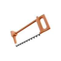 3d render A saw on a white background. 3D rendering, icon. png