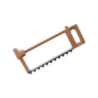 3d render A saw on a white background. 3D rendering, icon. png