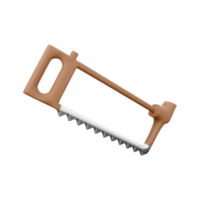 3d render A saw on a white background. 3D rendering, icon. png