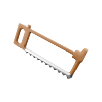 3d render A saw on a white background. 3D rendering, icon. png