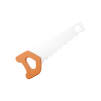 3D rendering Hand saw in. 3d render hand saw, icon. png