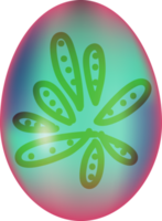 huevo de pascua colorido png