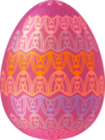 huevo de pascua colorido png