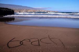 hermosa playa en tenerife foto