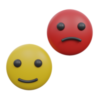 smiley feedback 3d render icon illustration with transparent background png