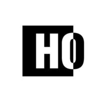 HO company name initial letters monogram. HO vector icon.