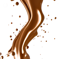 realistic chocolate splash png