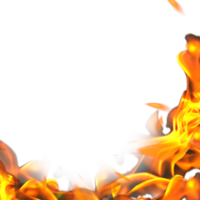 fuego explosión marco efecto png