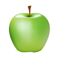 manzana 3d realista png