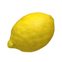 3d gul citron- png