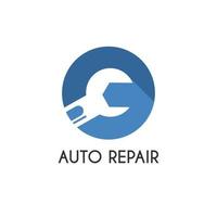 auto reparar Servicio logo, insignia, emblema, modelo. Perfecto logo para el automotor y reparar industria. vector