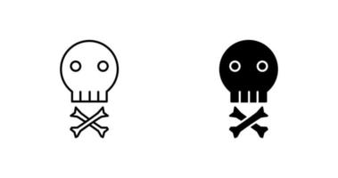 icono de vector de signo pirata