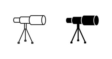 Telescope on Stand Vector Icon