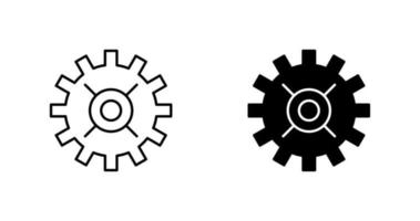 icono de vector de rueda dentada