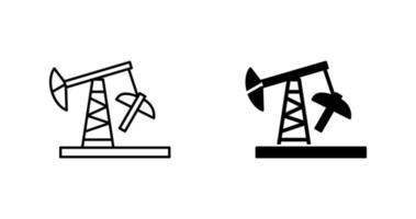 icono de vector de torre de perforación