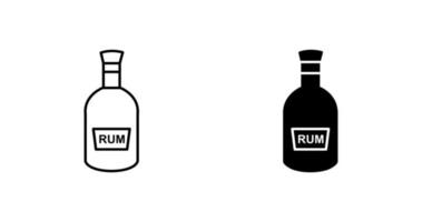 Bottle of Rum Vector Icon