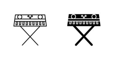 icono de vector de piano