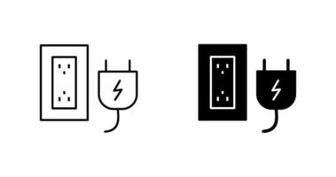 Plug and Socket Vector Icon