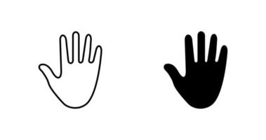 icono de vector de mano