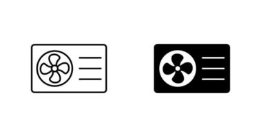 icono de vector de unidad exterior ac