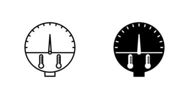 icono de vector de indicador de temperatura