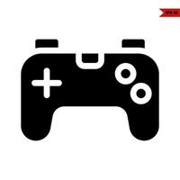 joystick game  glyph icon vector