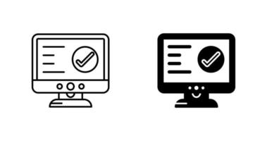 Check Lcd Vector Icon