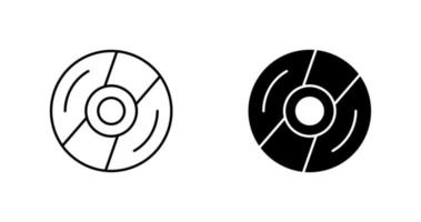 icono de vector de disco compacto