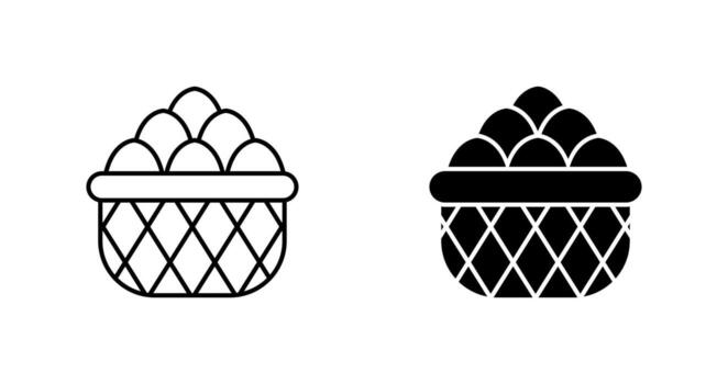 icono de vector de huevo