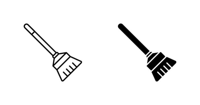 Broom Vector Icon