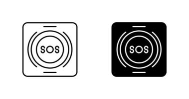 Emergency Button Vector Icon