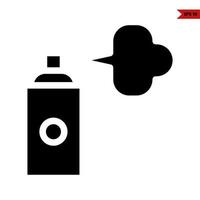 bottle spray glyph icon vector