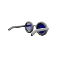 schwarz Nerd Brille Design Element, Brille isoliert auf Weiß Hintergrund, 3d Rendern Brille Symbol. png