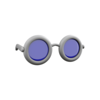 schwarz Nerd Brille Design Element, Brille isoliert auf Weiß Hintergrund, 3d Rendern Brille Symbol. png