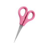 3D render scissor icon. Regular cutting scissor 3d rendering icon 3d illustration isolated icon png