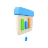 3d render charts. 3d rendering diagrams on board. 3d render statistics on whitebackground. 3d render charts. png