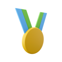 3D rendering of winner's medal with star and ribbon. 3d rendering icon. Premium quality, a symbol of quality assurance. 3D rendering winner medal, star icon png