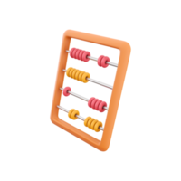 3d rendering abacus kids toy math classroom icon 3d rendering 3d rendering icon abacus kids toy icon png