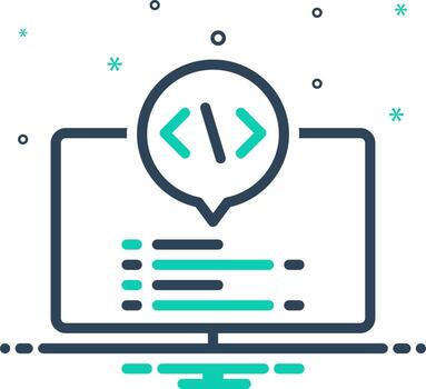 mix icon for syntax vector