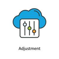 Adjustment Vector Fill outline Icons. Simple stock illustration stock