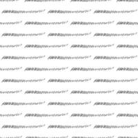 Seamless pattern with black pencil brushstrokes in abstract shapes on white background. Vector illustration