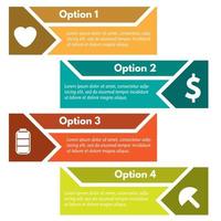 Four elements of infographic design with icons. Step by step infographic design template. Vector illustration